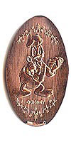 Cook Donald Tokyo Disneyland Pressed Penny or Nickel souvenir medal