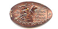 POOH’S HUNNY HUNT  Tokyo Disneyland Pressed Penny or Nickel souvenir medal