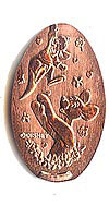 Roo and Kanga Tokyo Disneyland Pressed Penny or Nickel souvenir medal