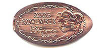 2005 NOVEMBER Tokyo Disneyland Pressed Penny or Nickel souvenir medal