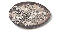 Donald with Christmas treeTokyo Disneyland Pressed Penny or Nickel souvenir medal