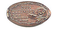 2005 DECEMBER Tokyo Disneyland Pressed Penny or Nickel souvenir medal