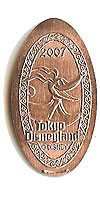 2007 Zero Tokyo Disneyland Pressed Penny or Nickel souvenir medal