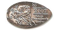 Click to zoom this 2007, Lilo Tokyo Disneyland Pressed Penny or Nickel souvenir medal