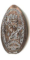 CINDERELLABRATION LIGHTS OF ROMANCE 2007 Pressed Penny or Nickel souvenir medal