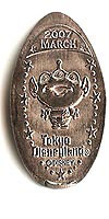 2007 MARCH, Little Green Men Tokyo Disneyland Pressed Penny or Nickel souvenir medal