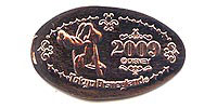 Click to zoom this Tokyo Disneyland Pressed Penny or Nickel souvenir medal