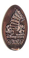Tokyo Disneyland Resort Disney Store Chip N Dale Pressed Penny Medal TDR Guide Number TDR141