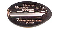 RESORT GATEWAY STATION Tokyo Disneyland picture of a Pressed Penny or medal