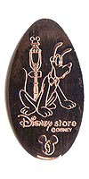 Tokyo Disneyland Resort Disney Store 9th Anniversary Pluto Pressed Penny Medal TDR Guide Number TDR177 