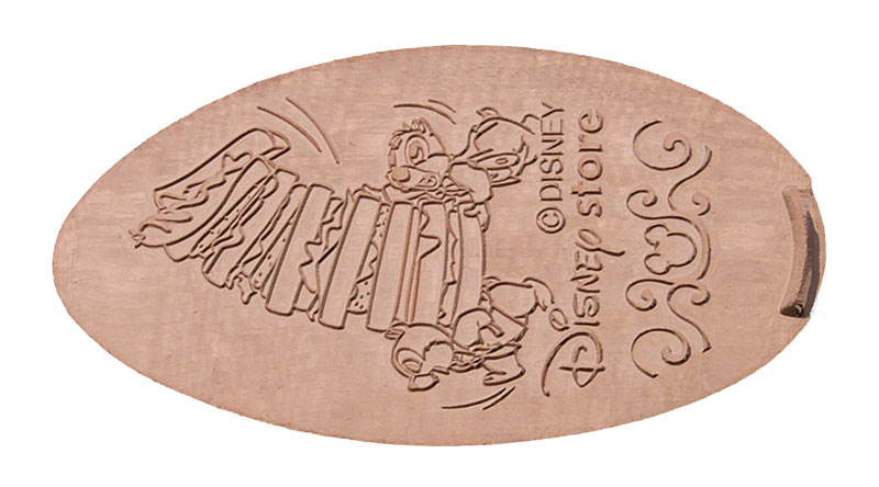 Chip N Dale, The Disney Store, pressed penny or medal. 