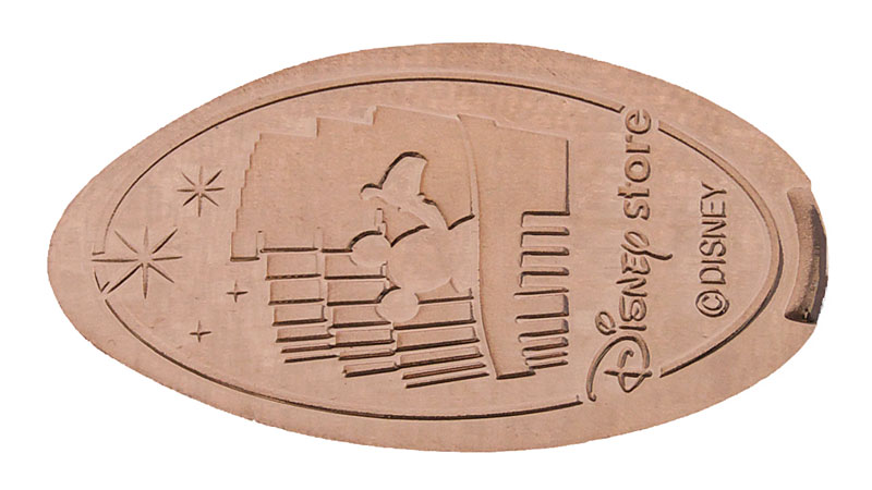 Mckey Mouse, The Disney Store, pressed penny or medal.