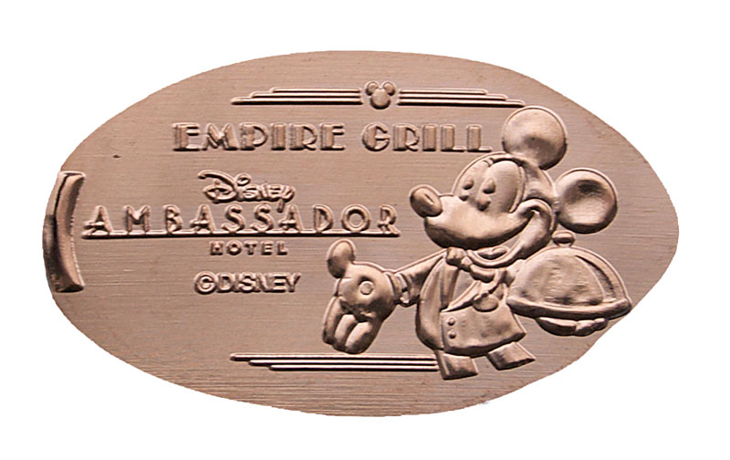 Empire Grill pressed penny featuring Mickey!
