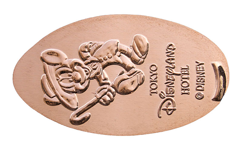 Mickey Mouse Tokyo Disneyland Hotel  pressed penny or medal released April, 2009