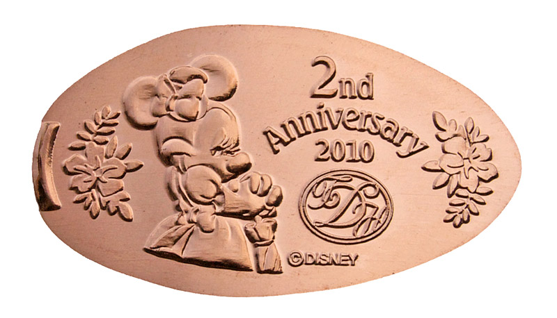 Tokyo Disneyland Hotel pressed penny released July 8, 2010