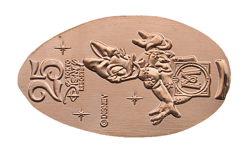 25th Anniversary Mira Costa pressed penny medal Daisy.