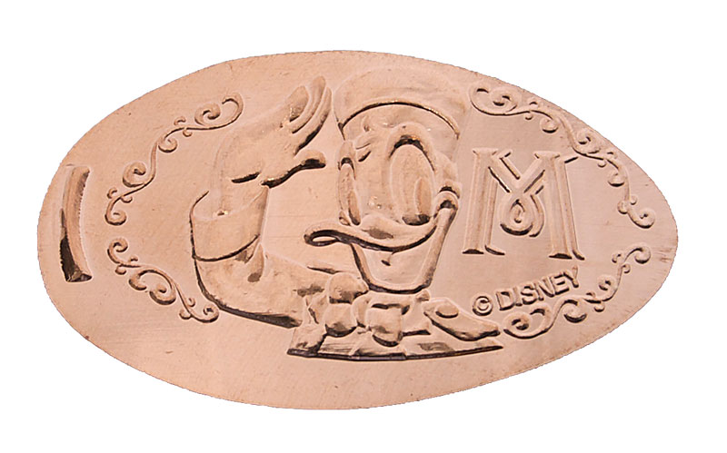 Donald Hotel Miracosta Hotel Tokyo Disneyland pressed penny or medal released April, 2009
