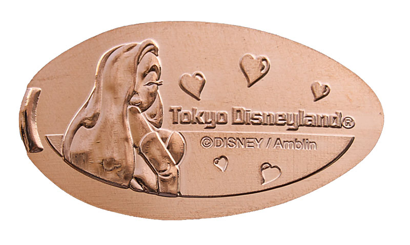 Jessica Rabbit Tokyo Disneyland pressed penny or medal released April, 2009