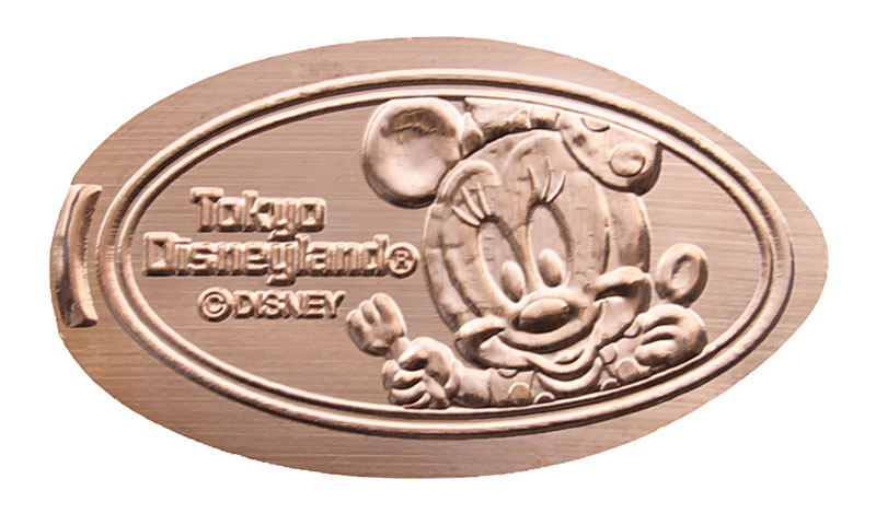 Baby Minnie Mouse Tokyo Disneyland elongated coin or medal souvenir.