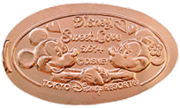 Tokyo Disneyland Christmas pressed penny medal
