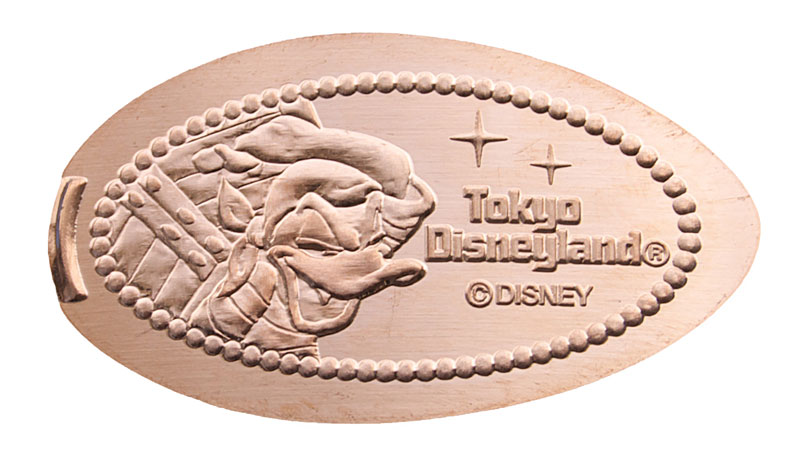 Donald Tokyo Disneyland elongated coin or medal souvenir.