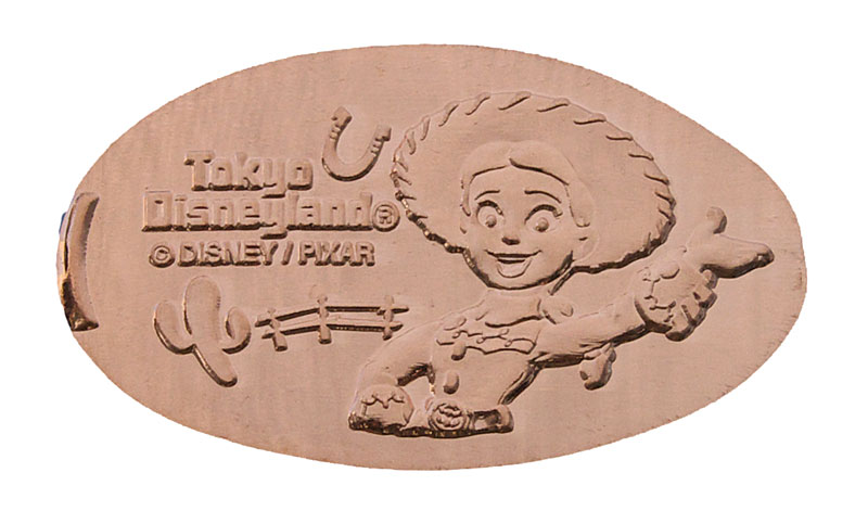 Jessie  from the movie, Toy Story,  pressed penny or medal