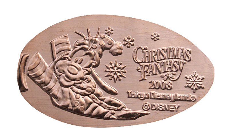 Christmas Fantasy 2008 Goofy pressed penny or souvenir medal