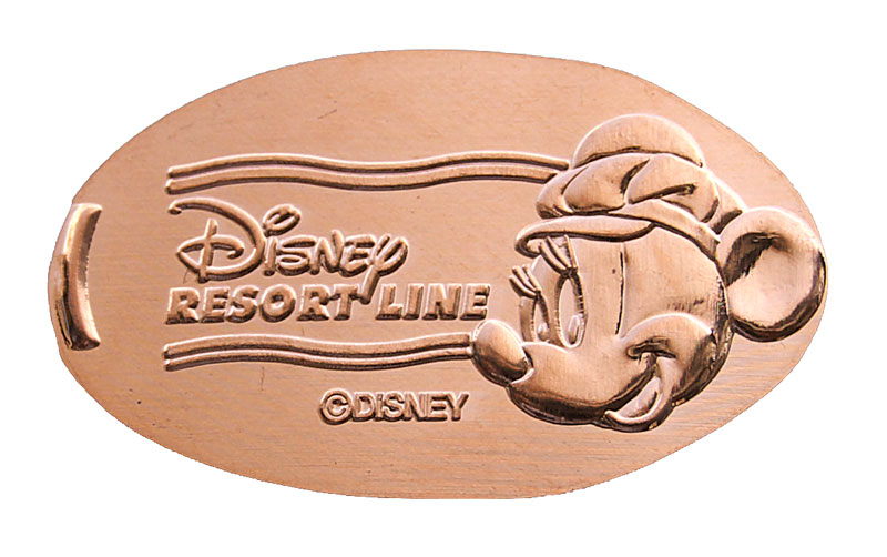 Mickey Tokyo Disneyland Resort Line pressed penny or medal released April, 2009