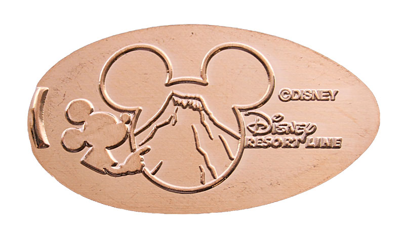Tokyo Disneyland pressed penny or medal released April, 2009