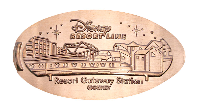 Tokyo Disneyland Resort Line pressed penny released July 10, 2010
