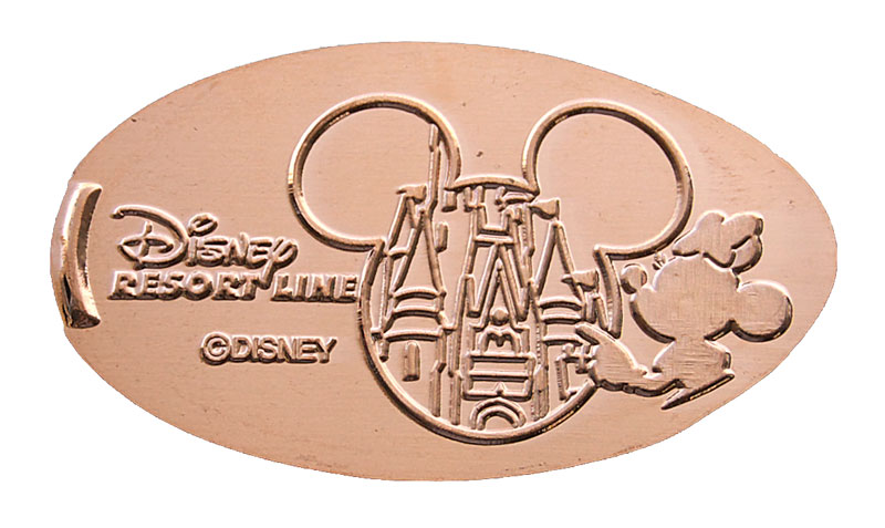 Minnie Mouse Tokyo Disneyland Resort Line pressed penny or medal released April, 2009