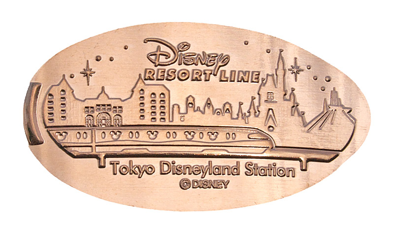 Tokyo Disneyland Resort Line pressed penny released July 10, 2010