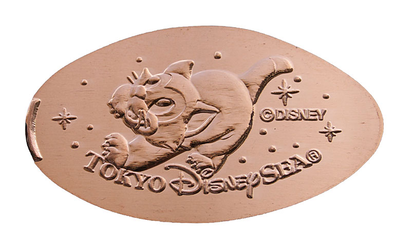 Figaro Tokyo Disneyland pressed penny or medal released April, 2009