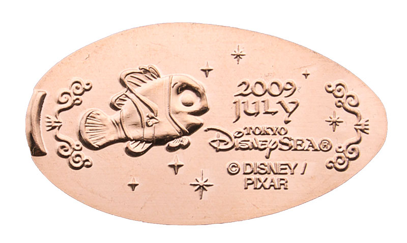 July DisneySea pressed penny coin of the month.