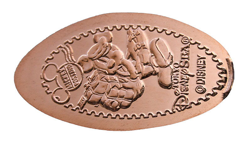 Mickey Tokyo DisneySea pressed penny or medal released April, 2009