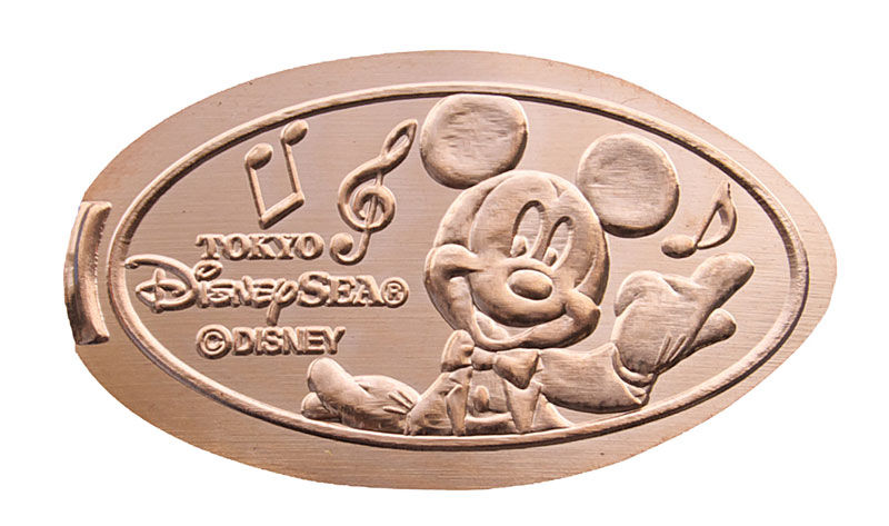 Mickey Mouse DisneySea pressed penny or medal.