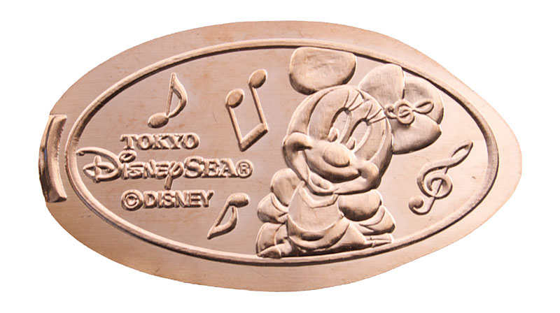Minnie Mouse DisneySea pressed penny or medal.