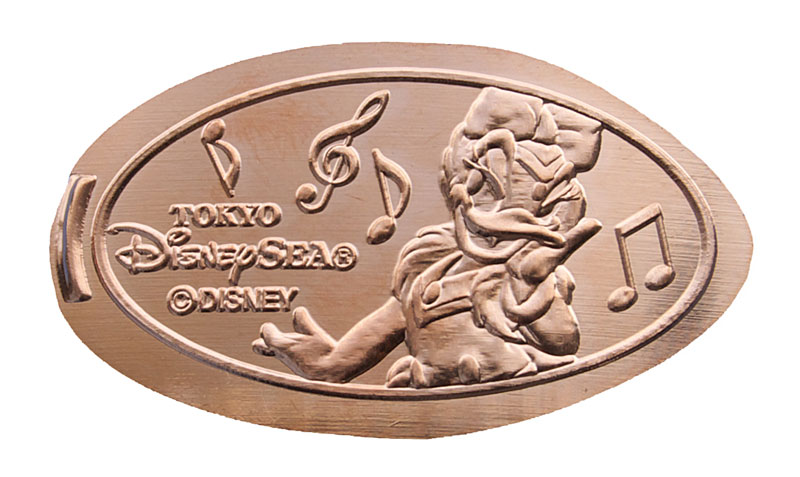 Daisy Duck DisneySea pressed penny or medal.