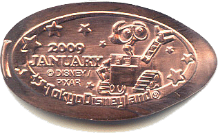 Tokyo Disneyland January 2009 coin of the month.