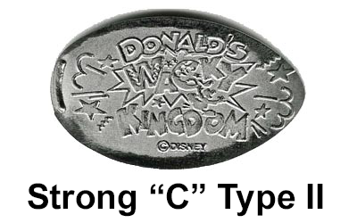 Strong C Type II TDL9908 pressed penny.
