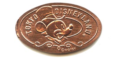 Tokyo Disneyland souvenir medal.