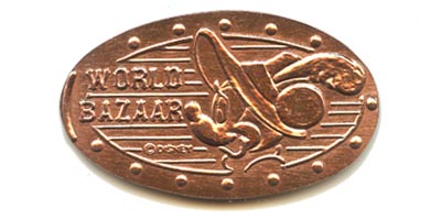 TDR elongated coin souvenir medal.