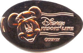 Disney Resort Line pressed penny or medal