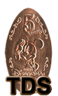 DisneySea souvenir medal or pressed penny collection