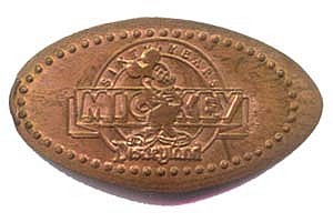Mickey Mouse's 60th Birthday Dual Band Penny Press Machine Coin