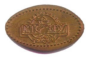 Mickey Mouse's 60th Birthday Single Band Penny Press Machine Coin
