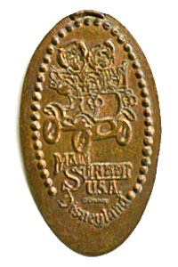 Minnie and Mickey in the '03 Car Penny Press Machine Coin