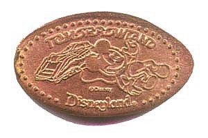Tomorrowland Mickey Penny Press Machine Coin