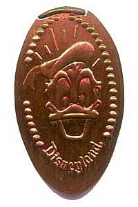 Donald Duck Penny Press Machine Coin