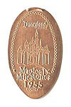 1955 Disneyland Castle Opening Day  pressed penny or elongated coin 